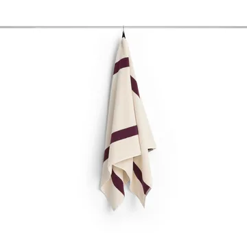 Toalha Stripe - Burgundy, 70x140 cm - HAY