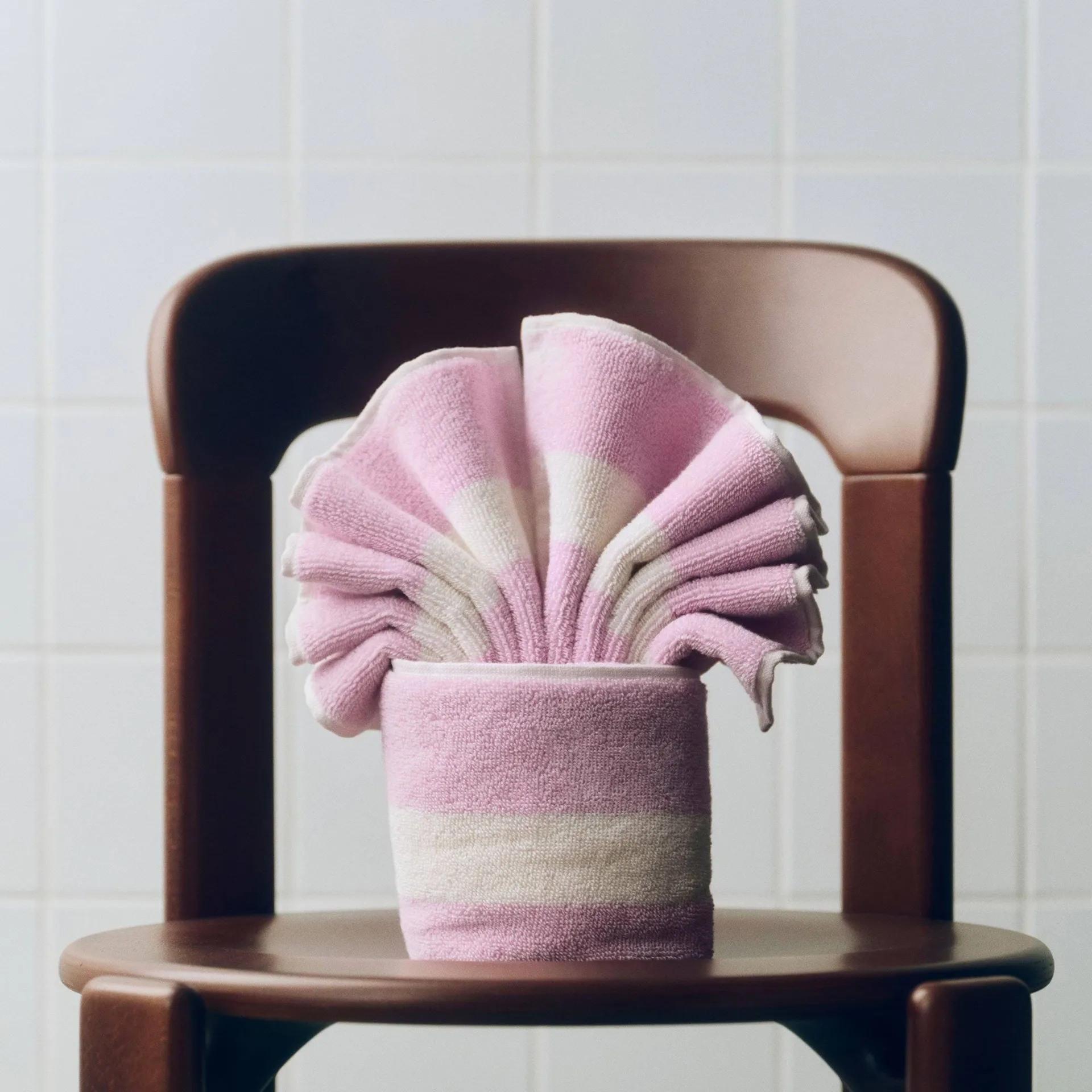 Toalha Stripe, Cool pink, 40x60 cm HAY