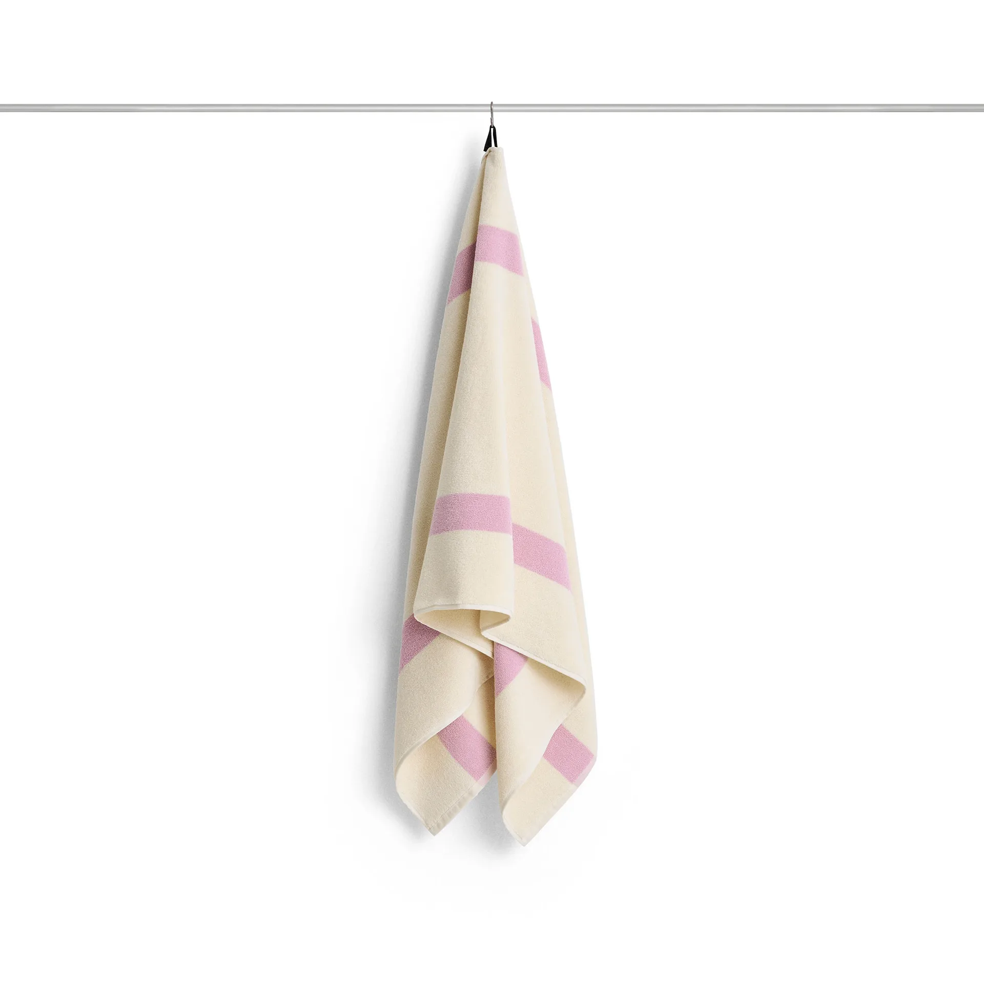 Toalha Stripe, Cool pink, 70x140 cm HAY