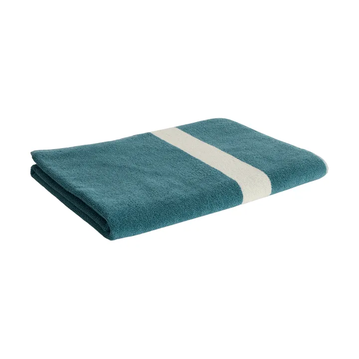 Toalha Stripe - Petrol blue, 100x150 cm - HAY