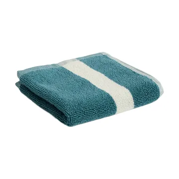 Toalha Stripe - Petrol blue, 30x30 - HAY