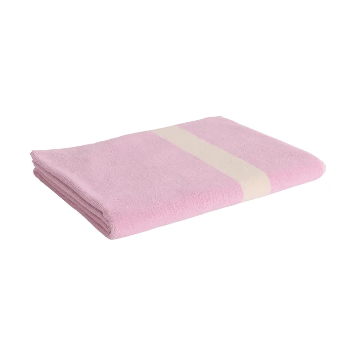 Toalha Stripe - Rosa cool, 100x150 cm - HAY