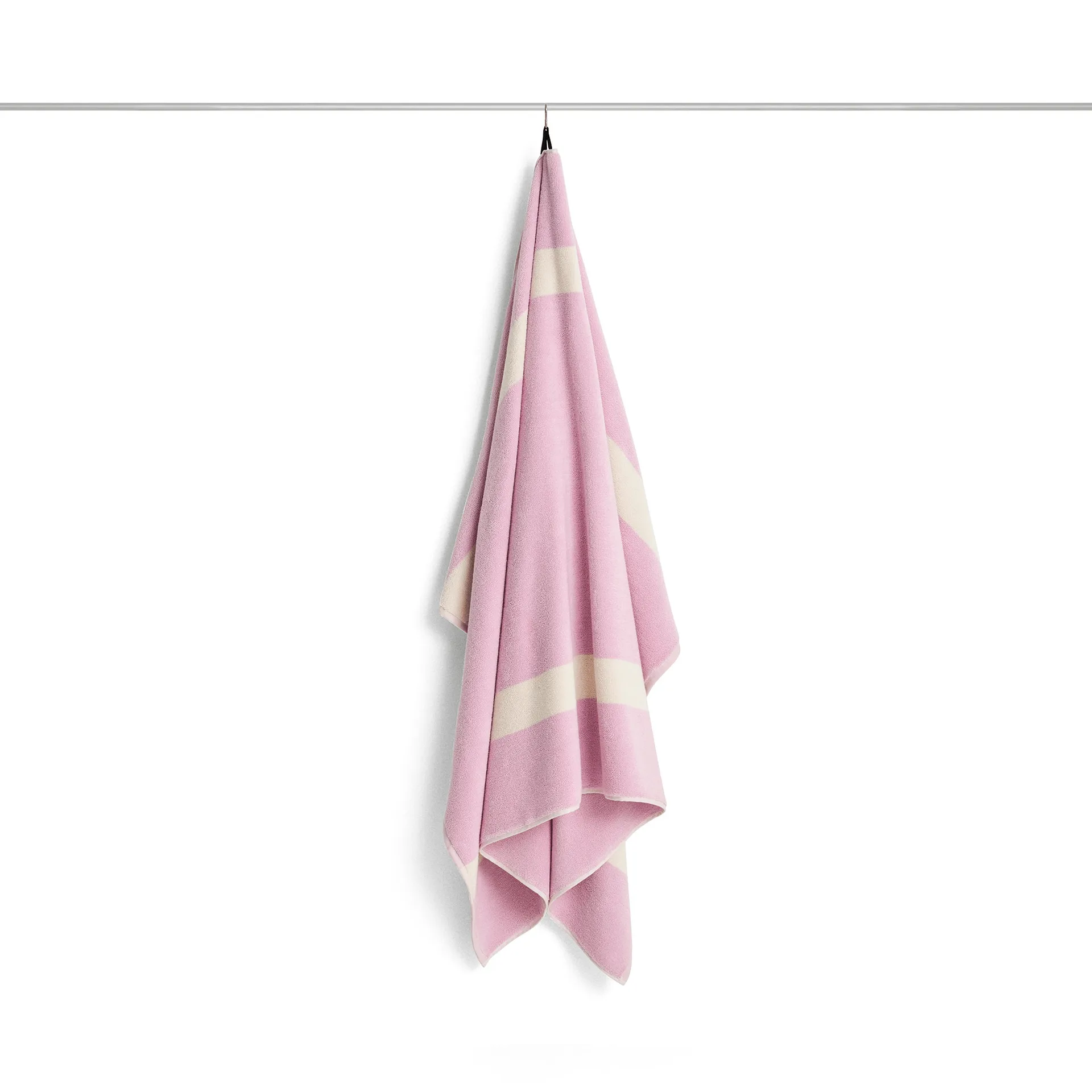 Toalha Stripe, Rosa cool, 100x150 cm HAY