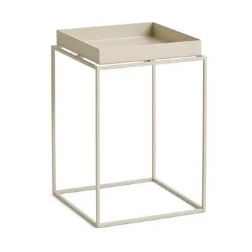 Tray Table mesa de apoio média - Bege quente, 30x30x44 cm - HAY