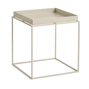 Tray Table mesa de apoio média - Bege quente, 40x40x44 cm - HAY
