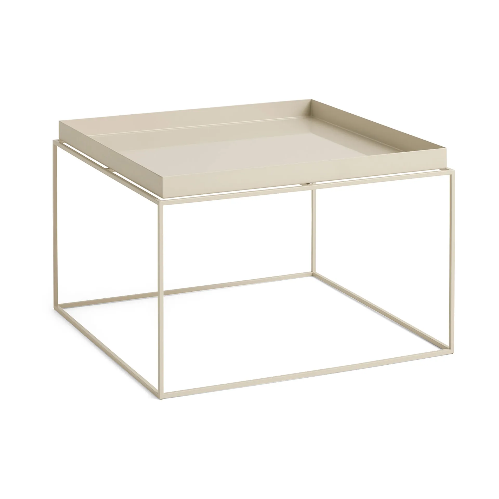 Tray Table mesa de apoio média, bege quente, 60x60x39 cm HAY