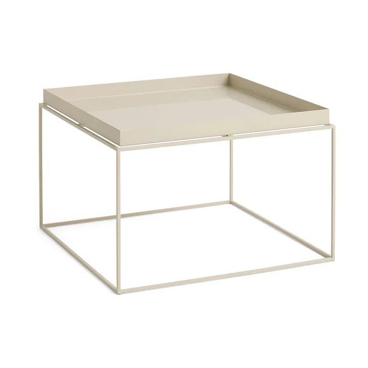 Tray Table mesa de apoio média - bege quente, 60x60x39 cm - HAY