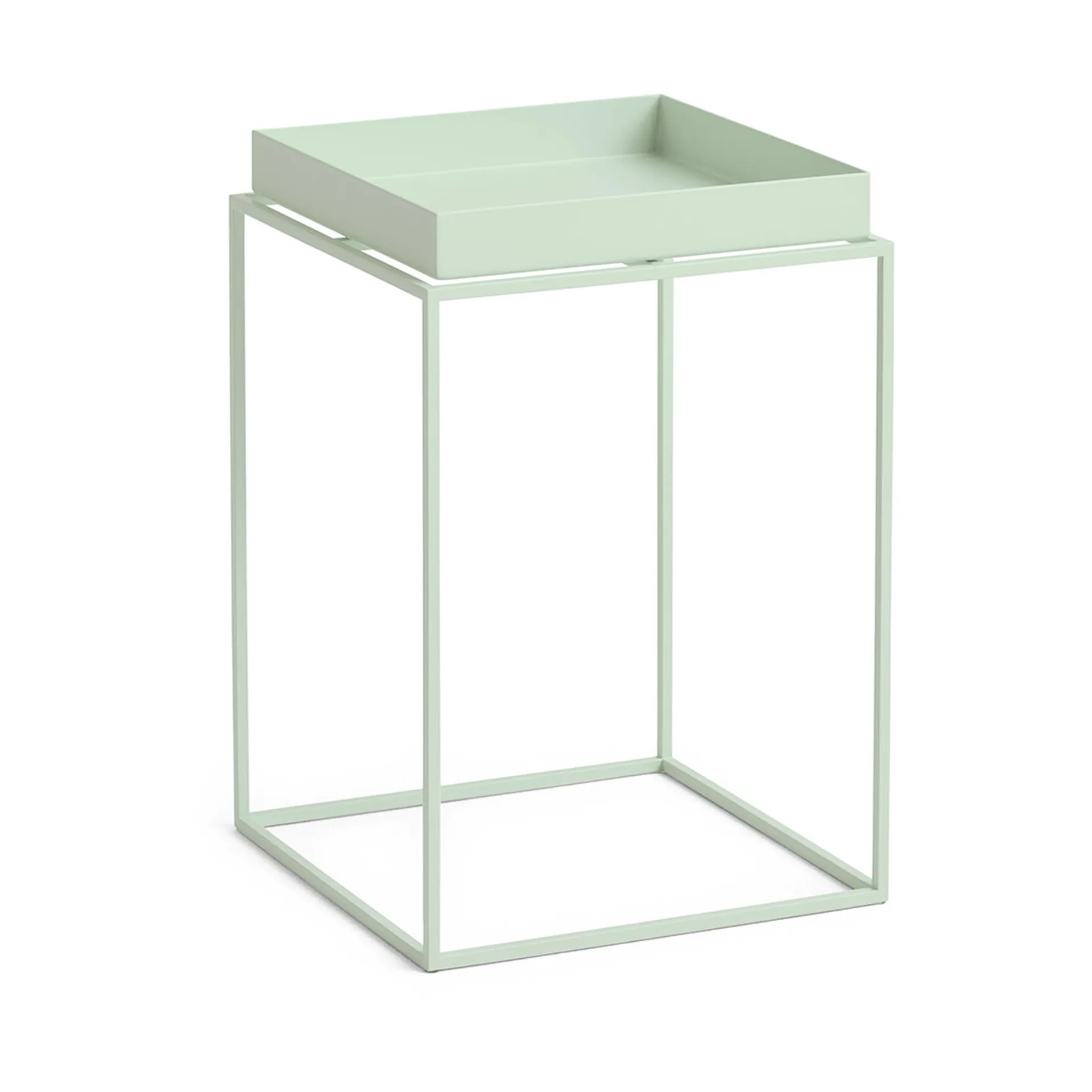 Tray Table mesa de apoio média, Soft mint, 30x30x44 cm HAY