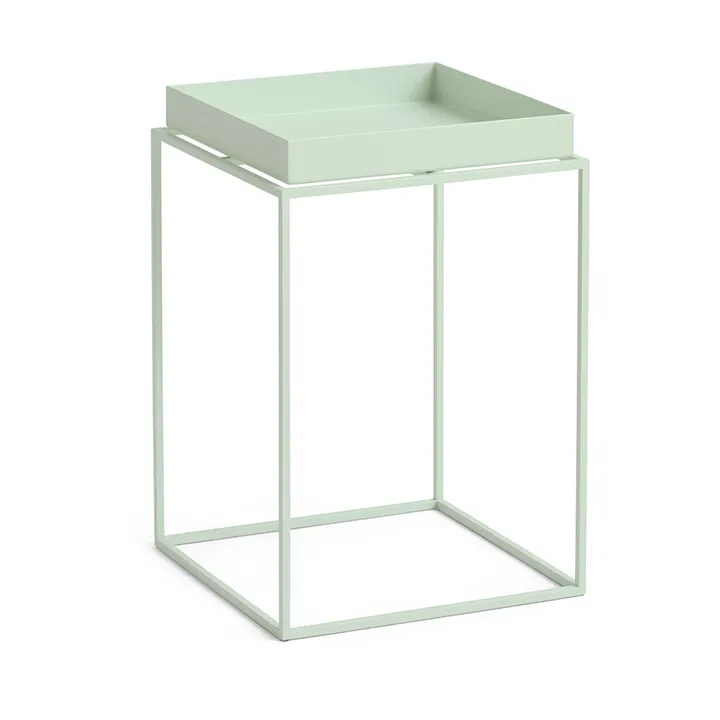 Tray Table mesa de apoio média - Soft mint, 30x30x44 cm - HAY