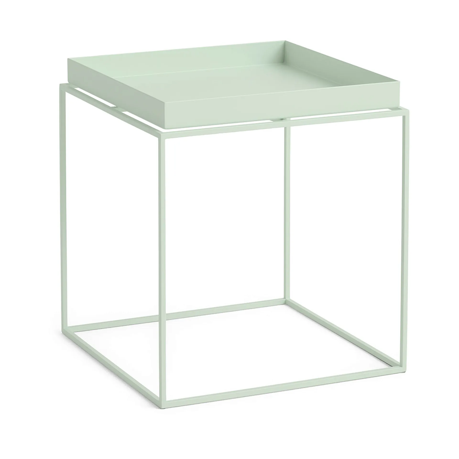Tray Table mesa de apoio média, Soft mint, 40x40x44 cm HAY