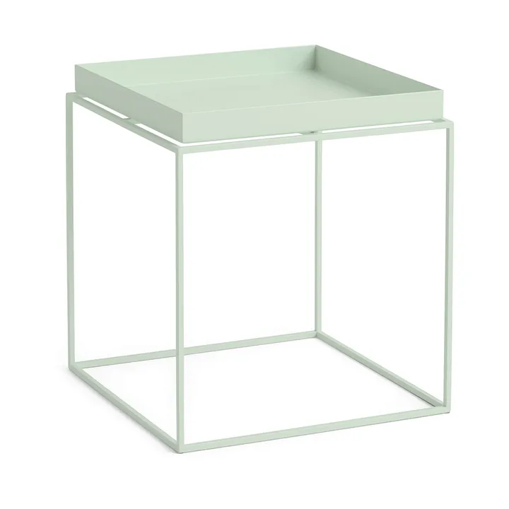 Tray Table mesa de apoio média - Soft mint, 40x40x44 cm - HAY