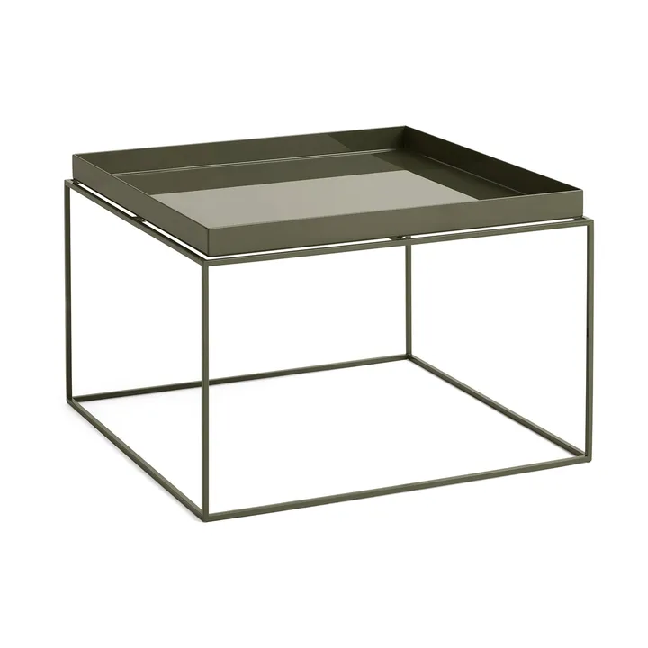 Tray Table mesa de apoio média - Verde-azeitona, 60x60x39 cm - HAY