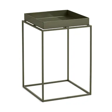 Tray Table mesa de apoio média - Verde oliva, 30x30x44 cm - HAY