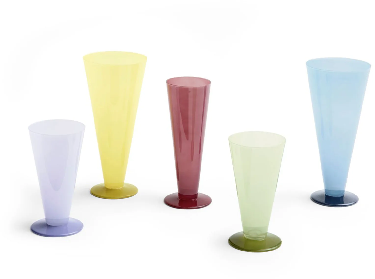 Vaso Conical, Petrol blue-dark blue, large HAY