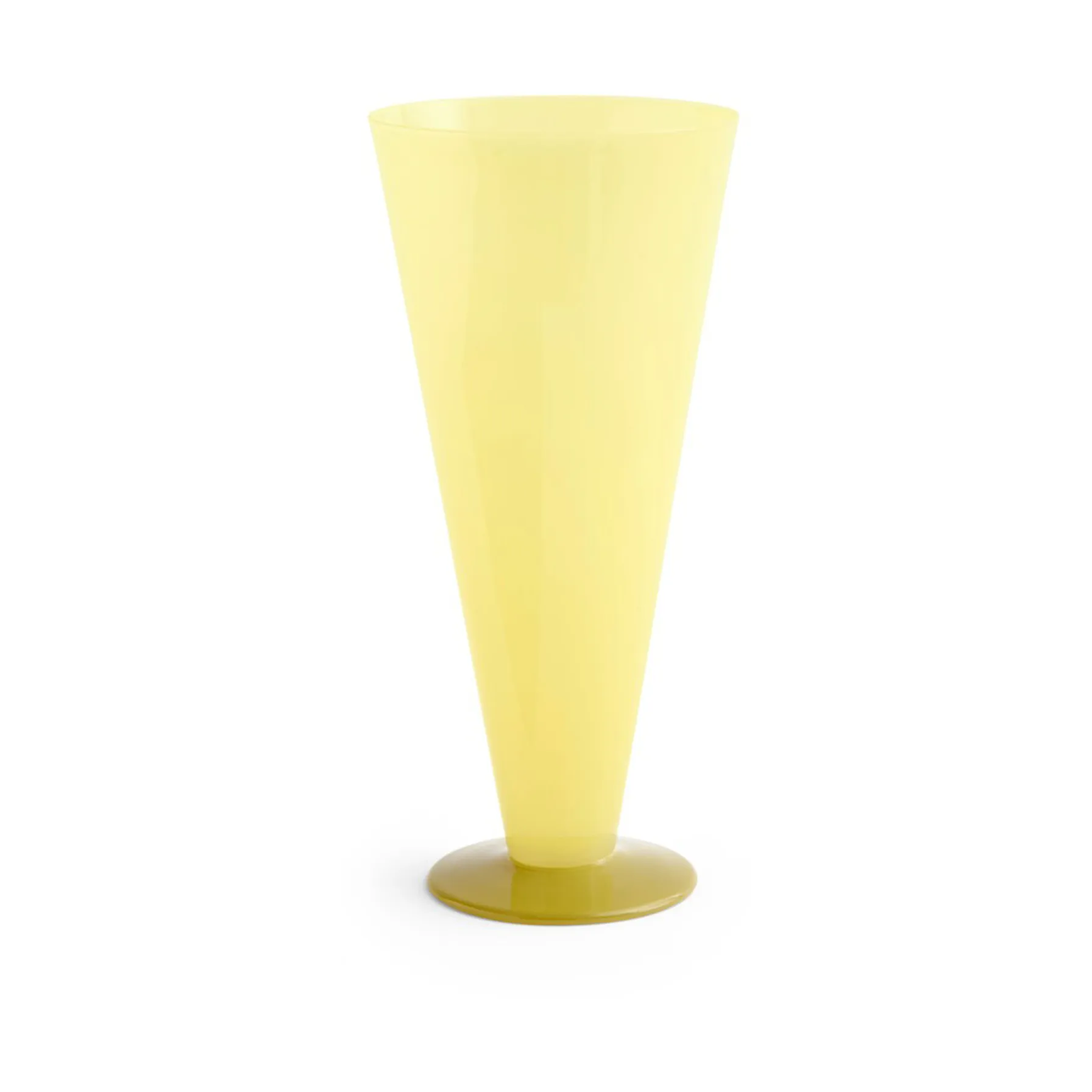 Vaso Conical, Yellow-lime green, large HAY