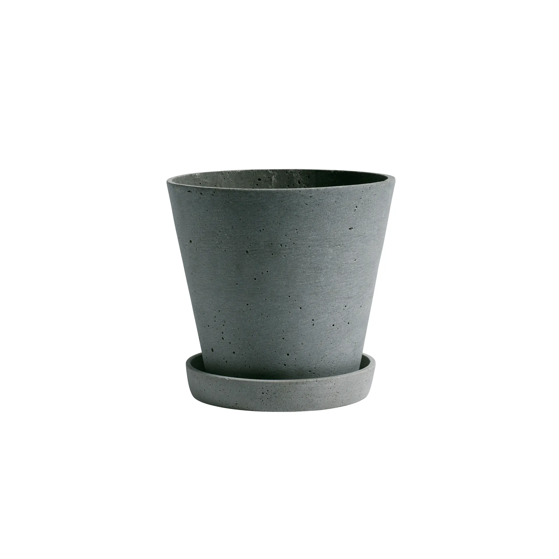 Vaso de flores com prato HAY L, Verde HAY