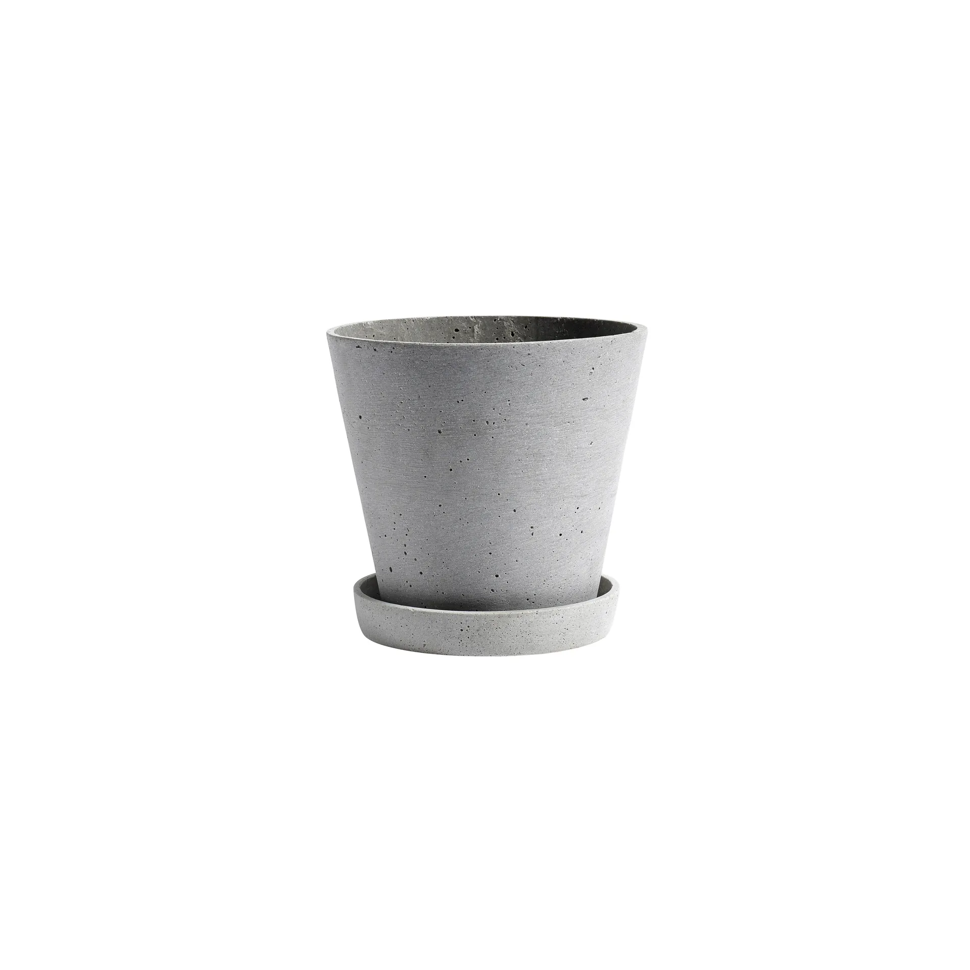 Vaso de flores com prato HAY S, Cinza HAY