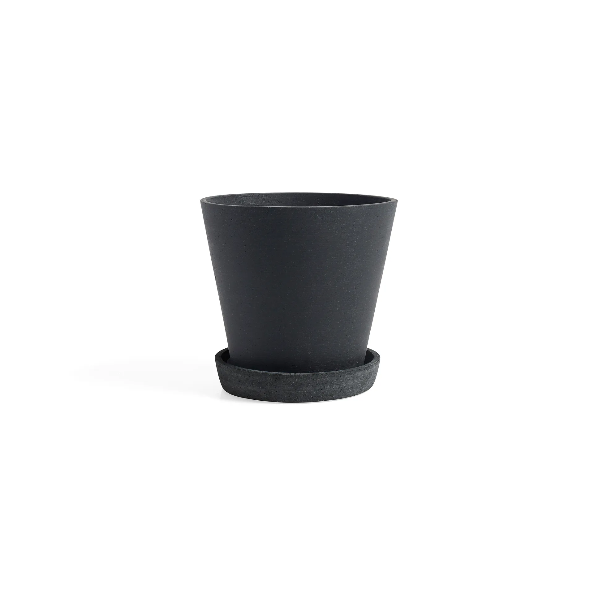 Vaso de flores com prato HAY S, Preto HAY