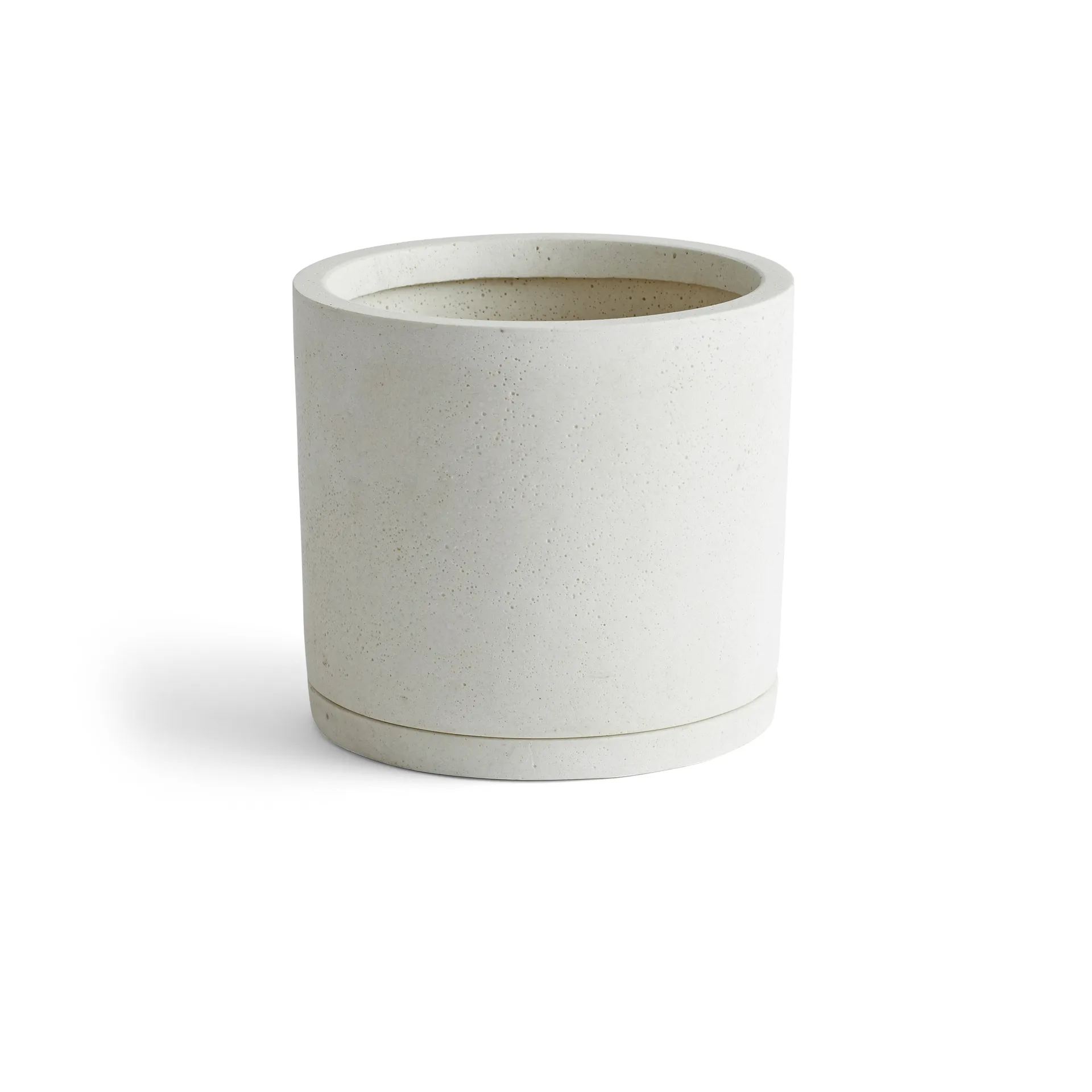 Vaso de plantas com prato HAY XXL Ø24 cm, Branco HAY