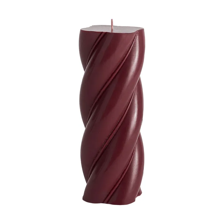 Vela cilíndrica Soft Serve Candle - Bordéus, Ø7,8x19,5 cm - HAY