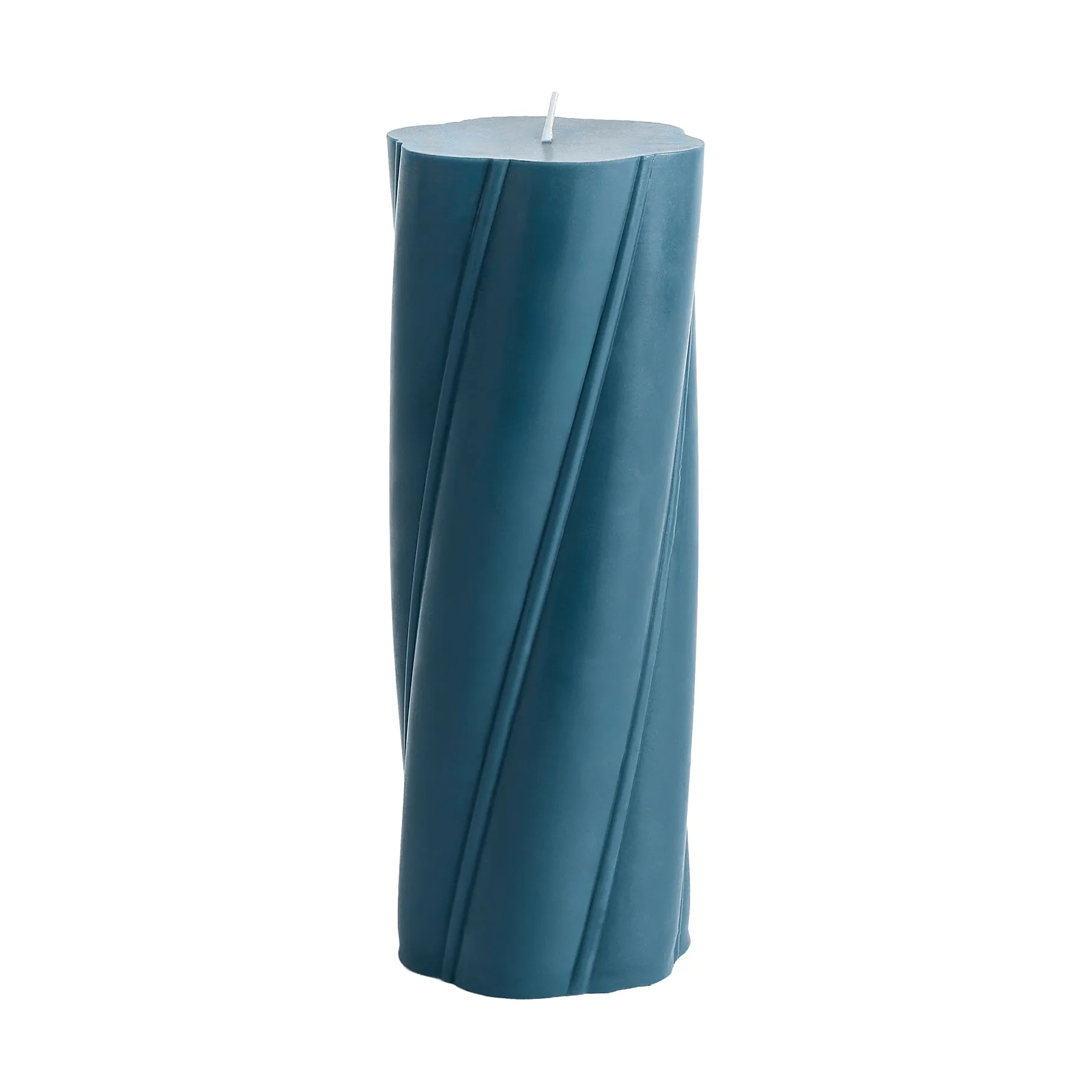 Vela cilíndrica Soft Serve Candle, Dark teal, Ø9,5x24,5 cm HAY