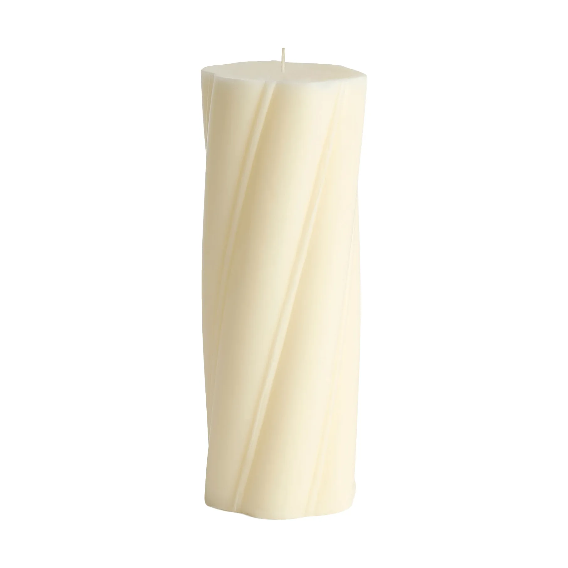 Vela cilíndrica Soft Serve Candle, Ivory, Ø9,5x24,5 cm HAY