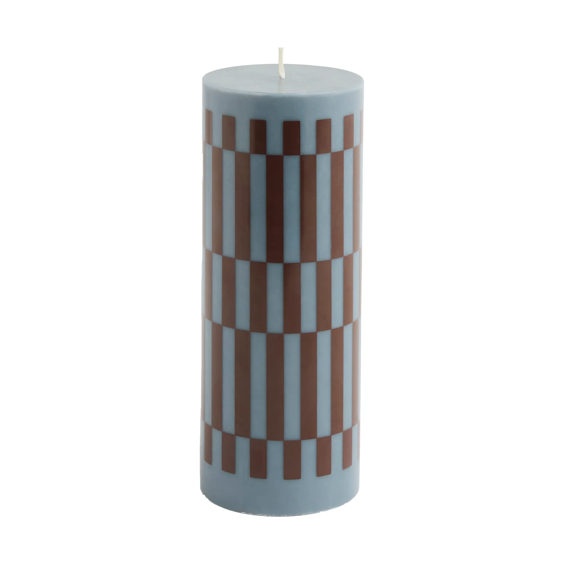 Vela Column Candle medium 20 cm, Anthrachite-bordeaux HAY
