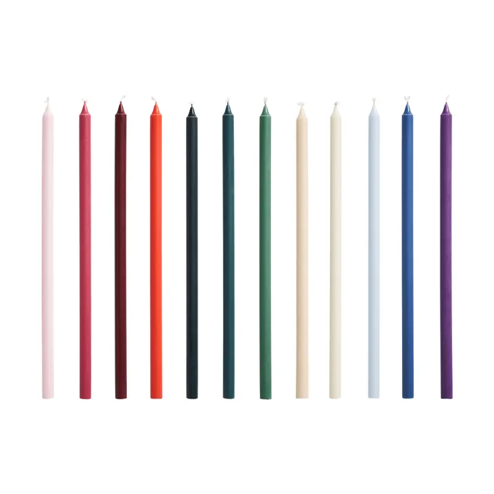 Velas Slim, pack de 12 - Multicolor - HAY
