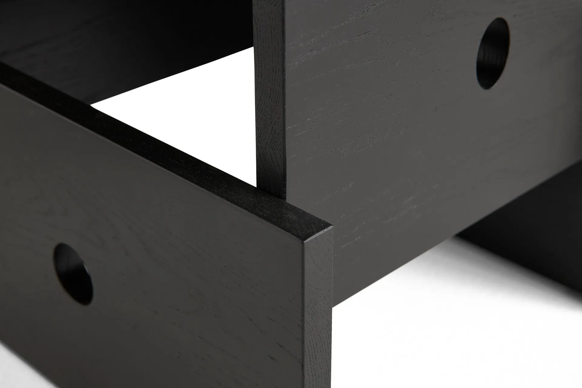 Wood Box mesa de centro, Carvalho lacado preto HAY