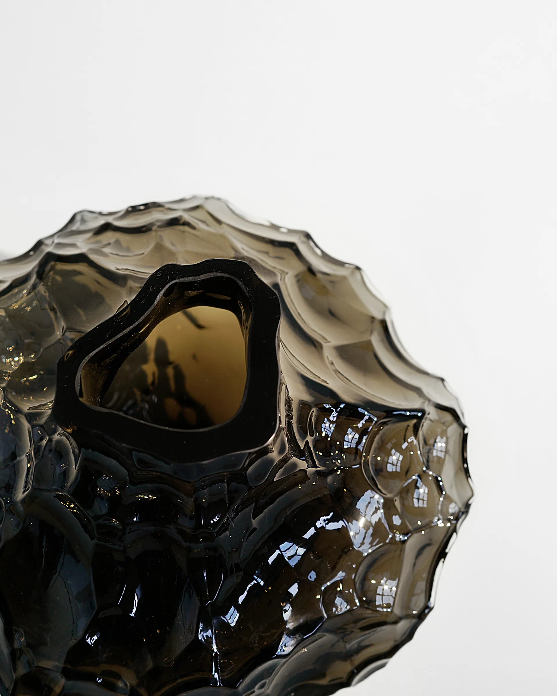 Canyon vaso grande 23 cm, New smoke Hein Studio