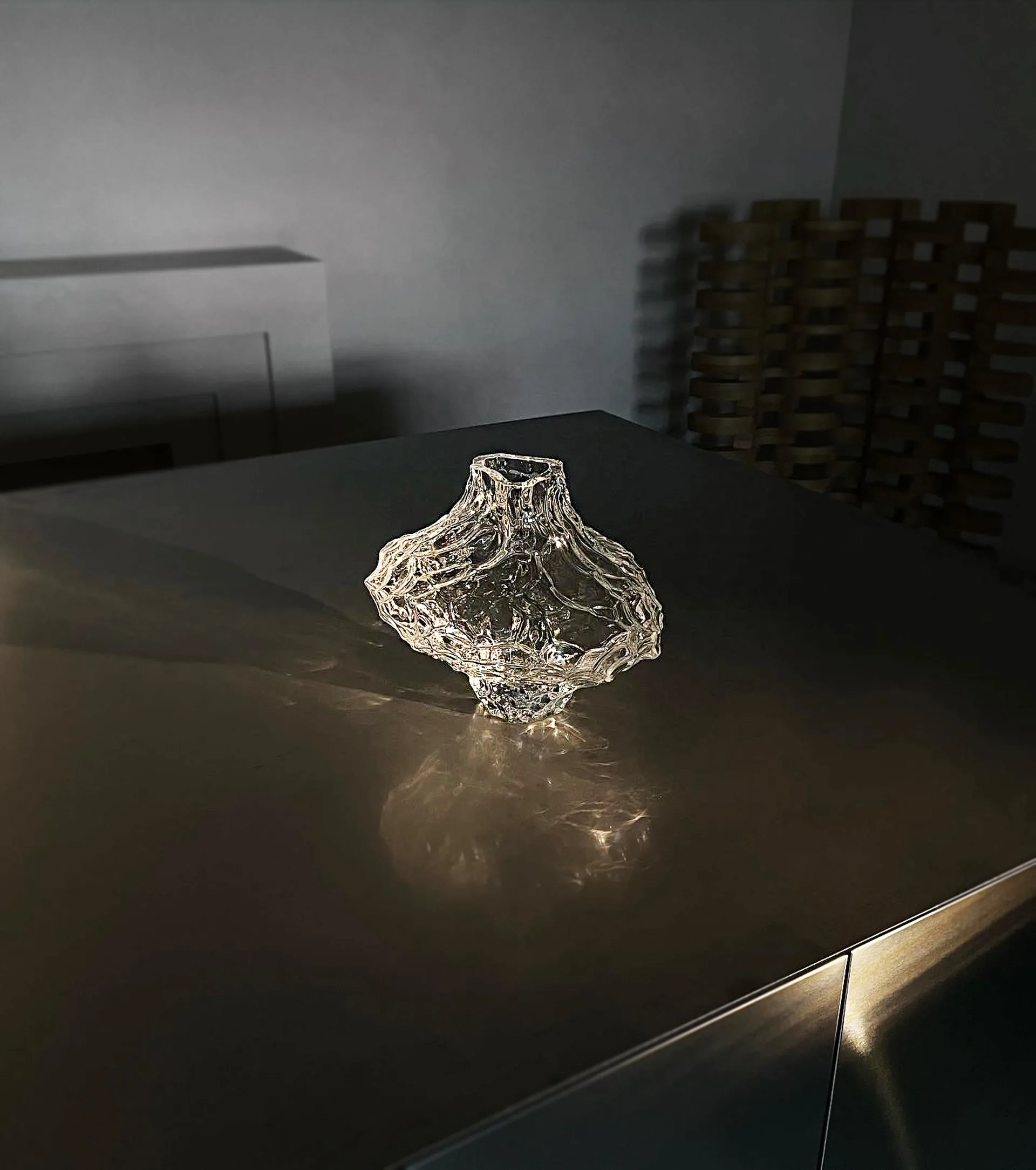 Canyon vaso grande 23 cm, Transparente Hein Studio