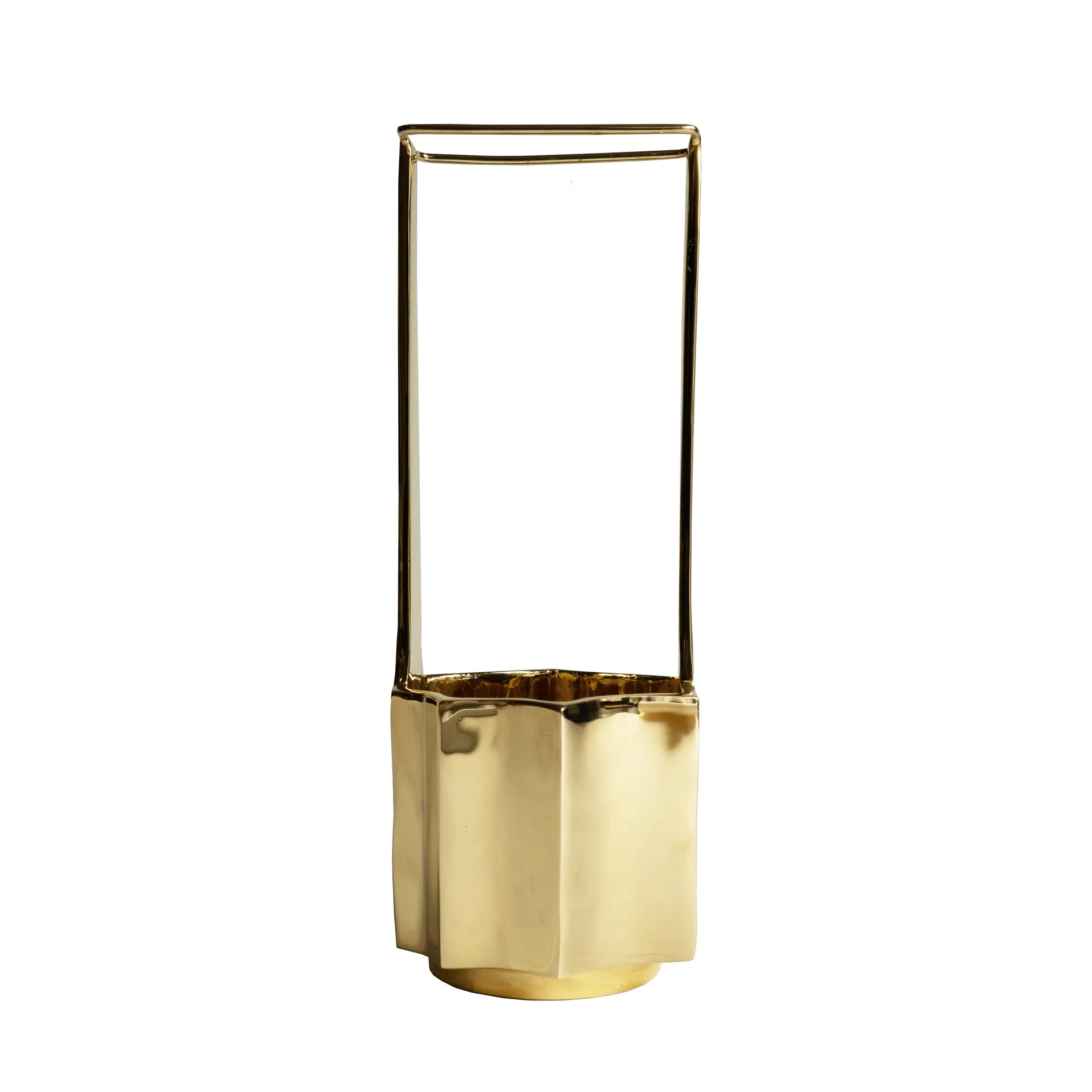 Ikebana vaso 30 cm, Latão Hein Studio