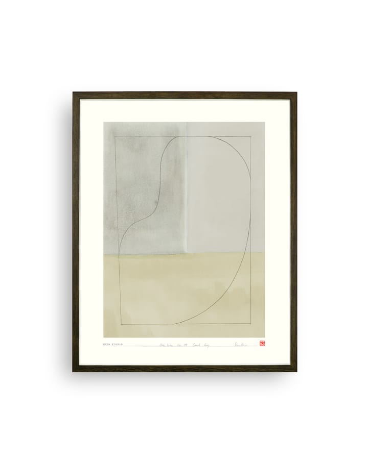 Poster One Line 40x50 cm, No 04  Hein Studio