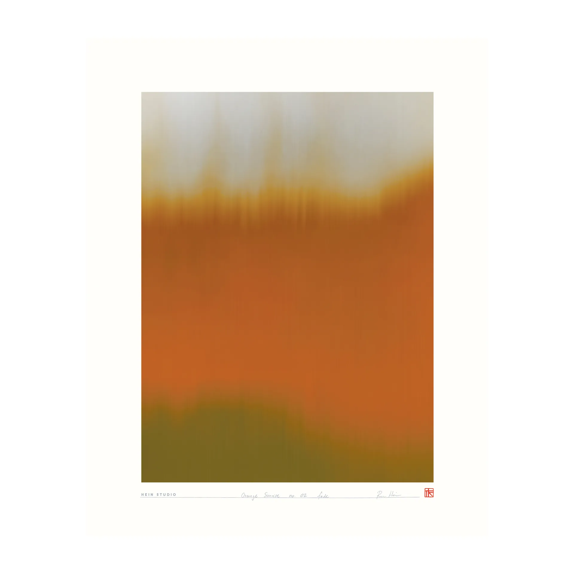 Poster Orange Sunrise 40x50 cm , No 02  Hein Studio
