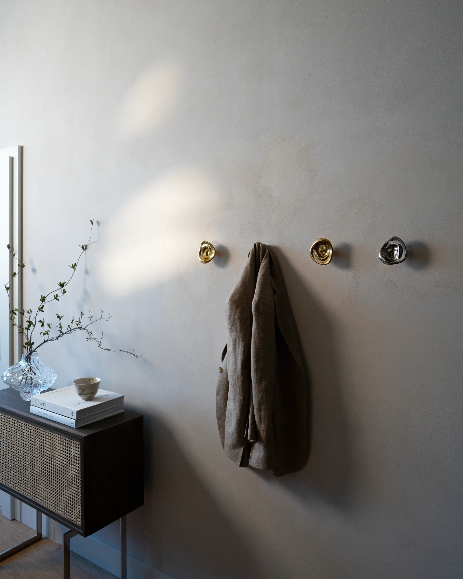 Ripple no. 02 suportes grandes, Cromado Hein Studio