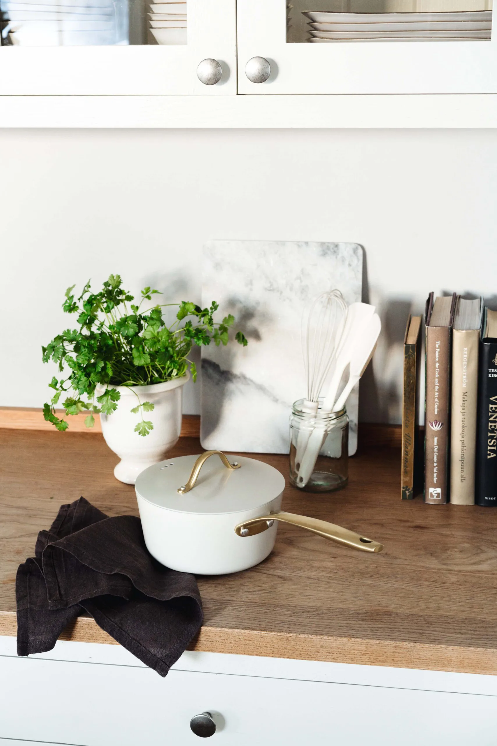 Caçarola com tampa Heirol Royal Pearl Ø18 cm, Branco-dourado Heirol