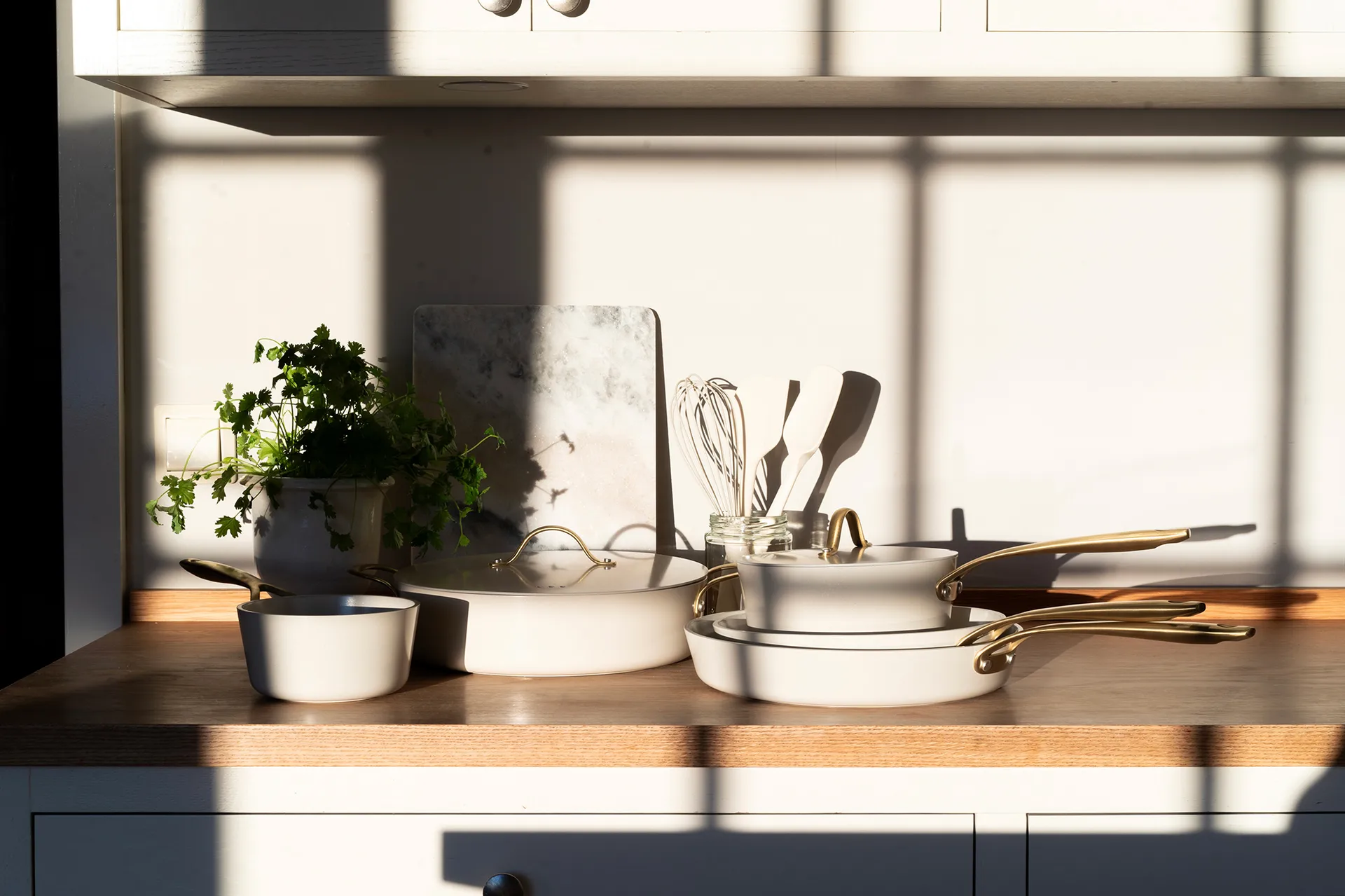 Caçarola com tampa Heirol Royal Pearl Ø18 cm, Branco-dourado Heirol