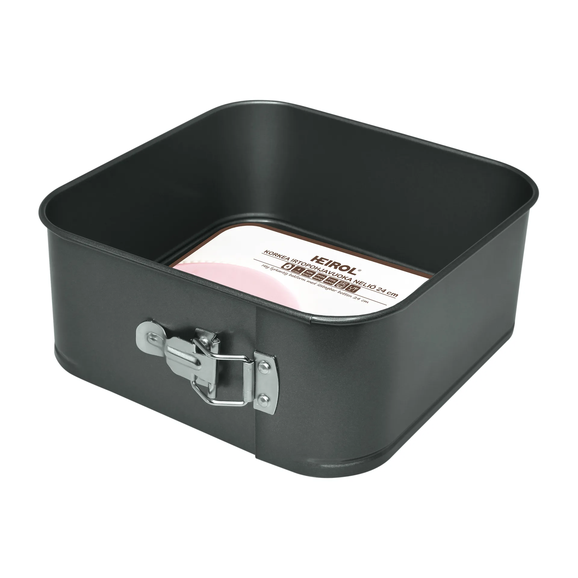 Forma de mola extra alta Heirol quadrada, 24x24 cm Heirol