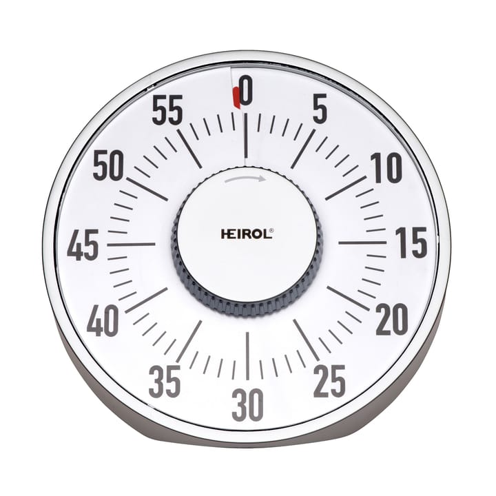 Heirol relógio de cozinha magnético grande - Branco-aço inoxidável  - Heirol