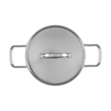 Heirol Steely Classic Triply panela com tampa 3 litros - Aço inoxidável - Heirol