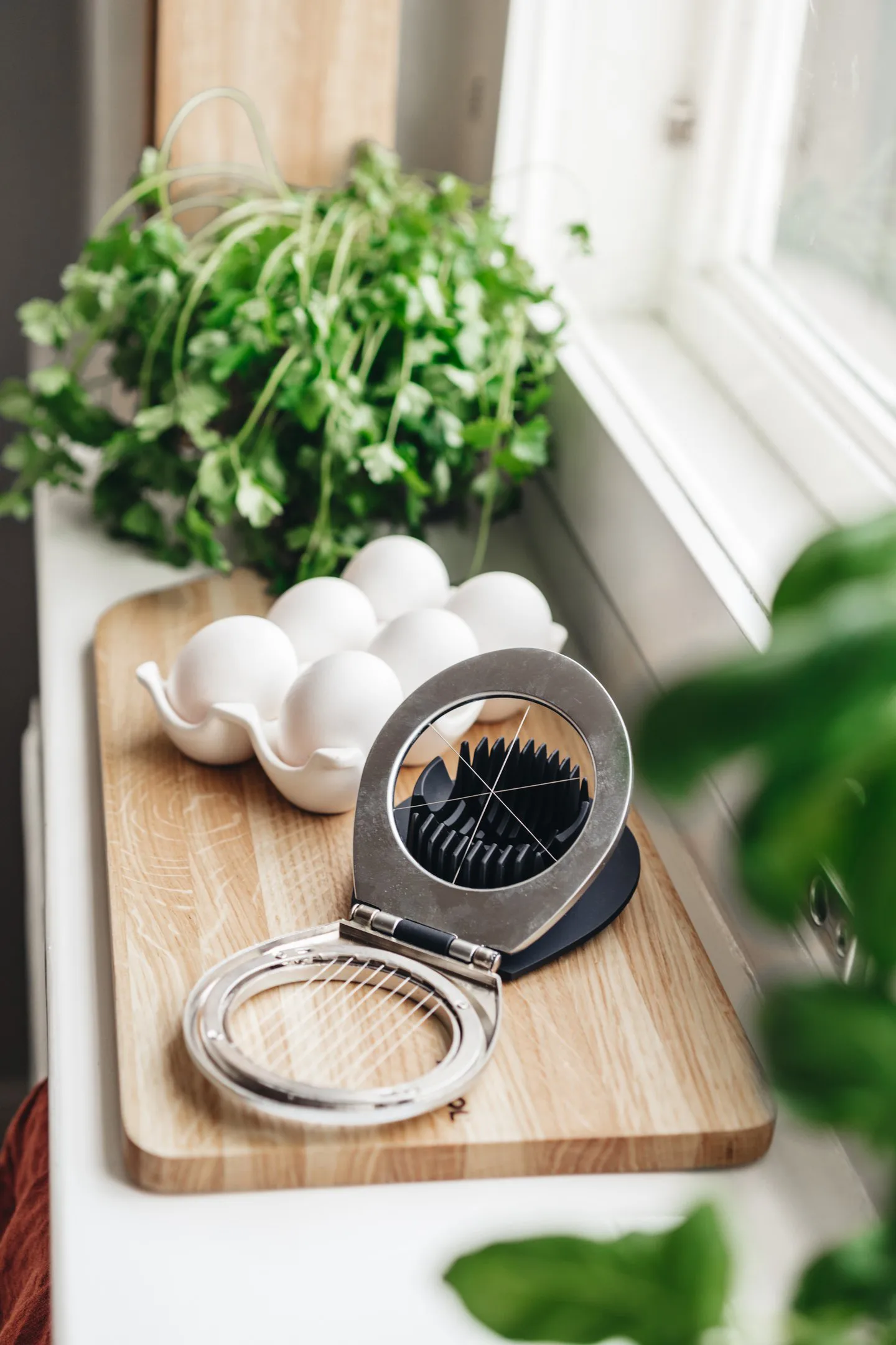 Heirol Steely cortador de ovos, Aço inoxidável Heirol