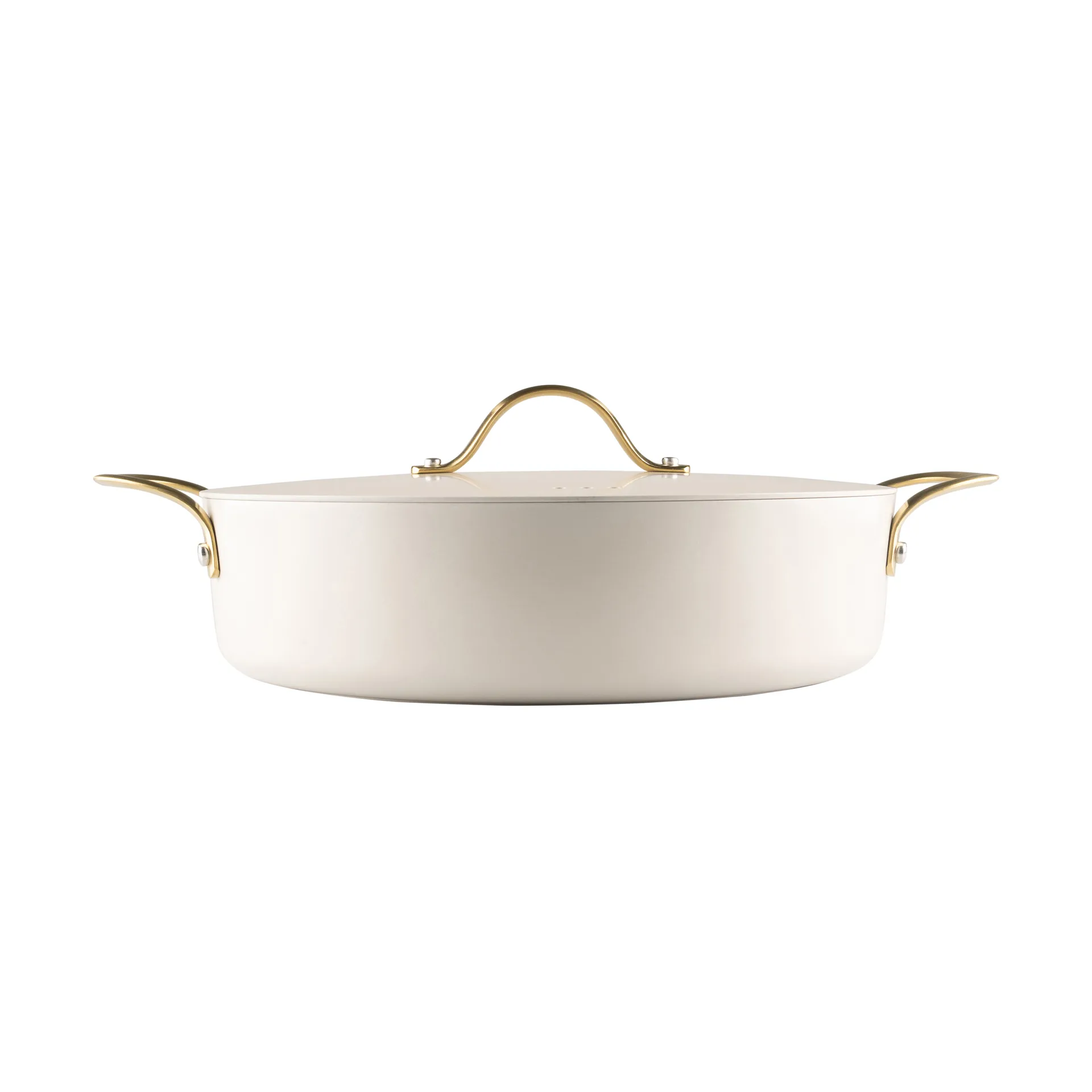 Panela com tampa Heirol Royal Pearl Ø28 cm, Branco-dourado Heirol