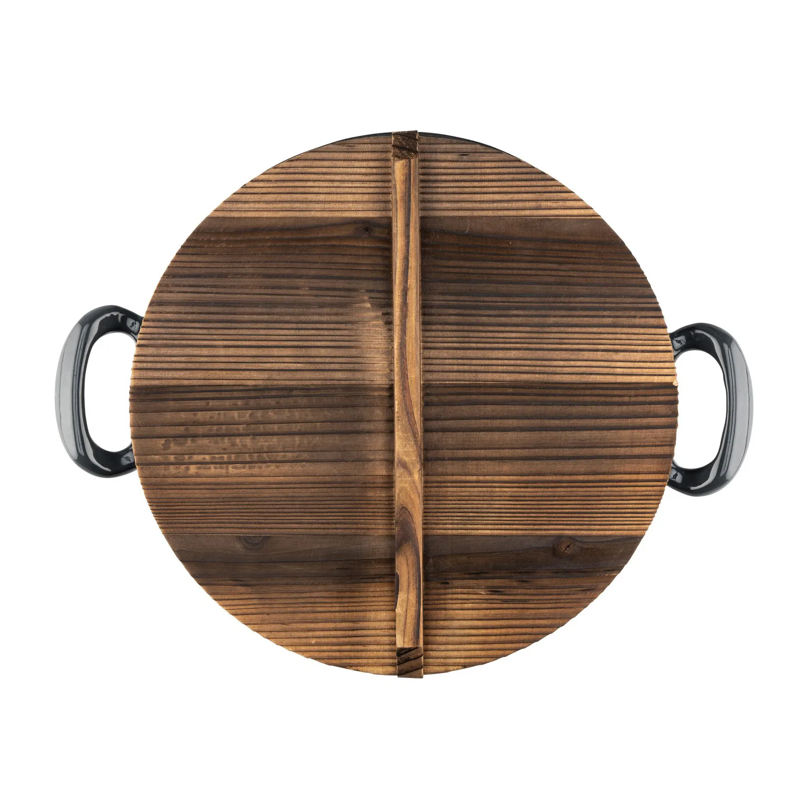 Panela de ferro fundido com tampa de madeira, Ø30 cm Heirol