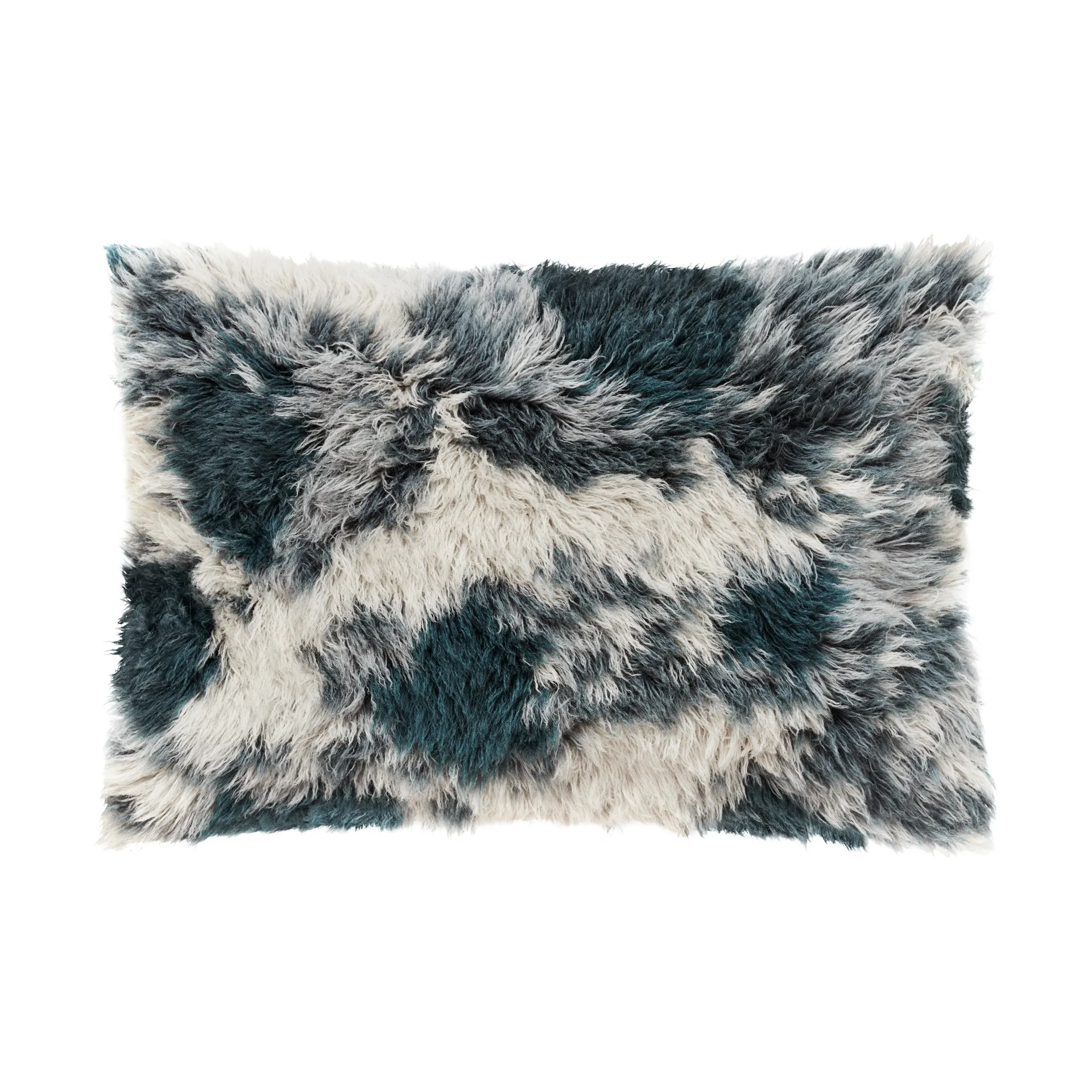 Almofada Monster Large 40x60 cm, Dark teal-off white Hem