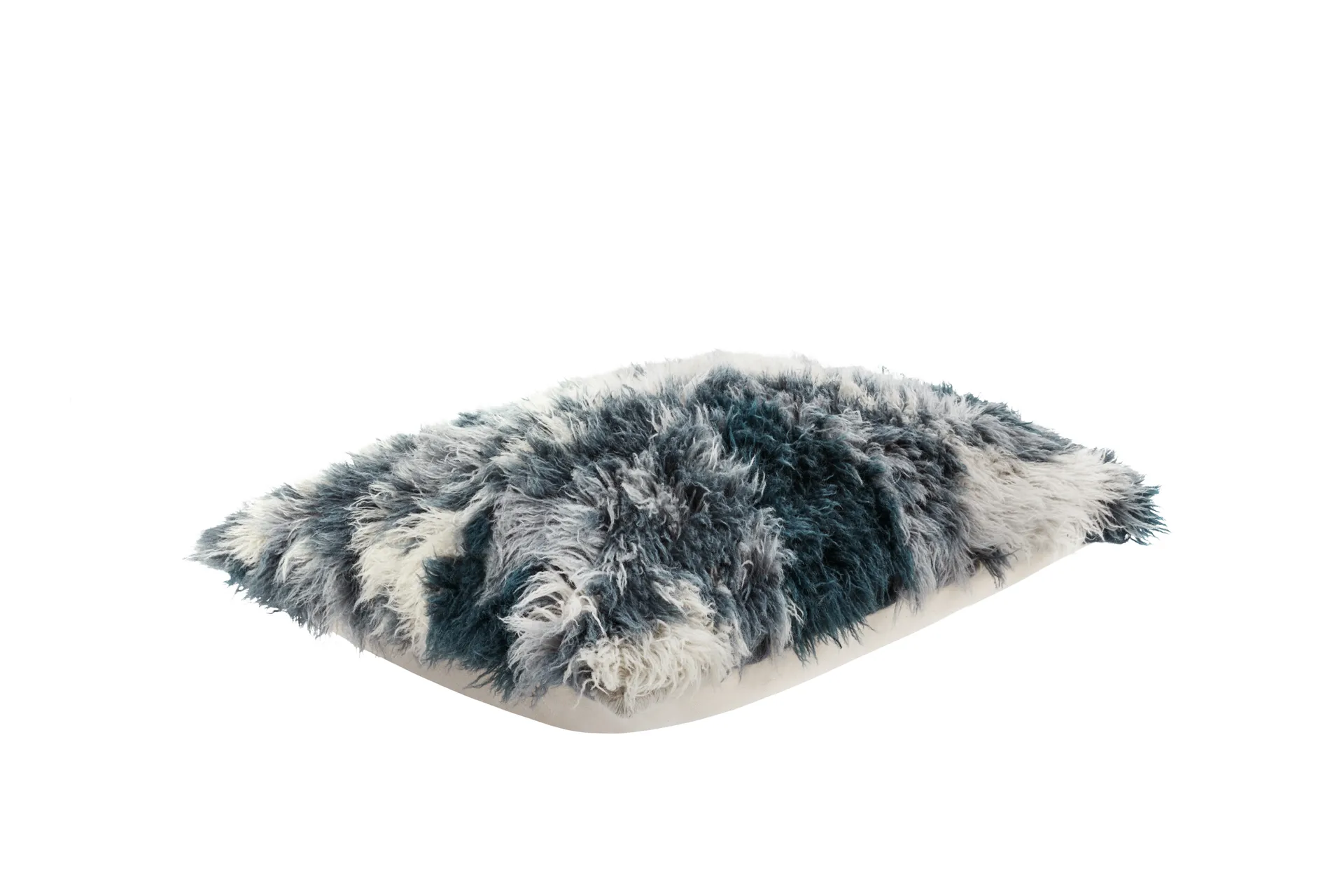 Almofada Monster Large 40x60 cm, Dark teal-off white Hem