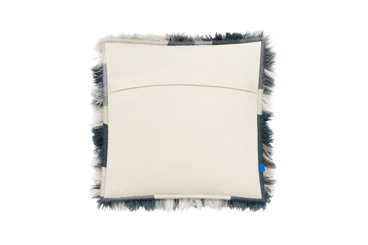 Almofada Monster Medium 50x50 cm, Dark teal-off white Hem
