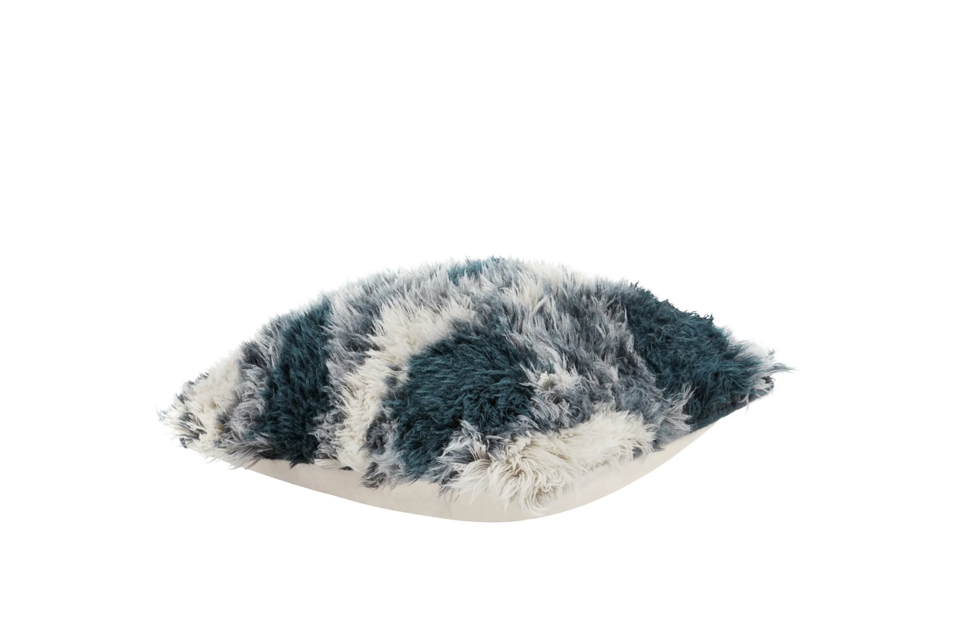 Almofada Monster Medium 50x50 cm, Dark teal-off white Hem