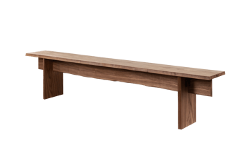 Banco Bookmatch 210 cm - Nogueira - Hem