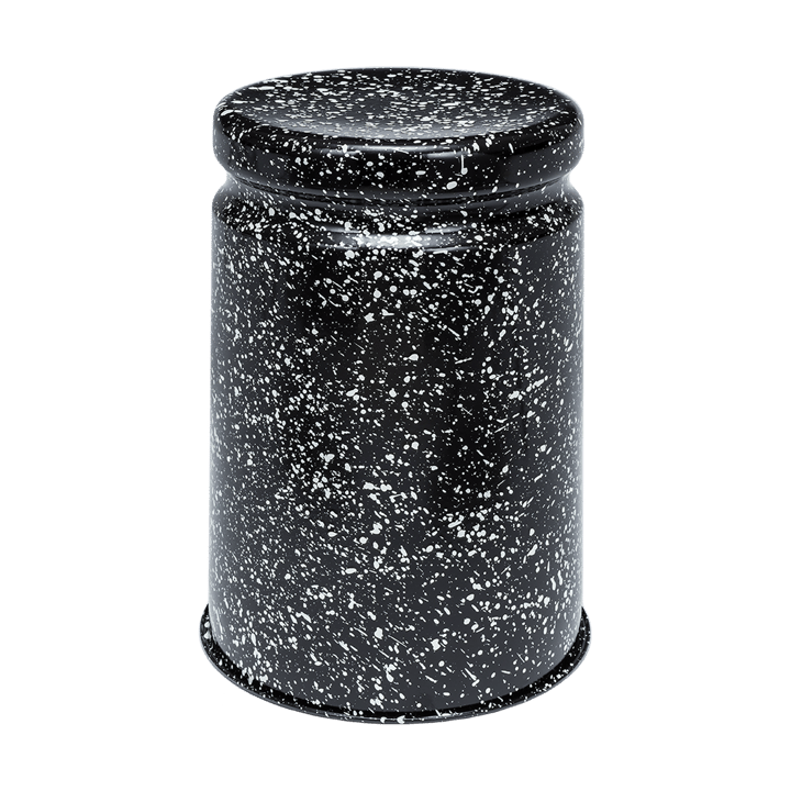 Banco Last Ø32x44 cm - Black-white splatter - Hem