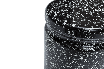 Banco Last Ø32x44 cm - Black-white splatter - Hem
